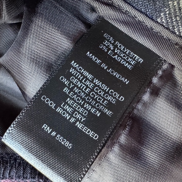 Express business pants suit jacket Columnist plaid 0 - Picture 8 of 10